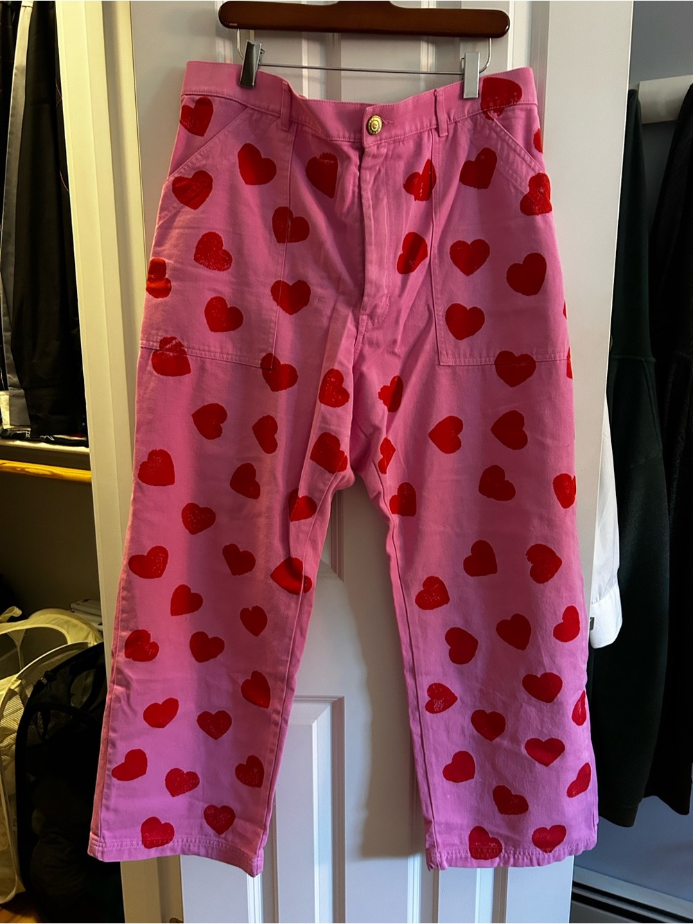 Big Bud Press Paint-stamped Work Pants